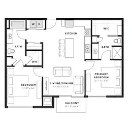 a floor plan of a bedroom floor plan