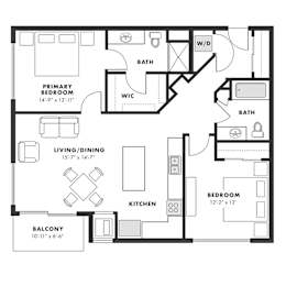 a floor plan of a bedroom floor plan
