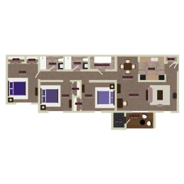 woods edge apartments floor plan magnolia d2c d2d d2p