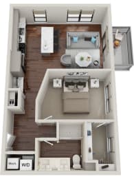 Waterford Bluffs Apartments A12 Floor Plan