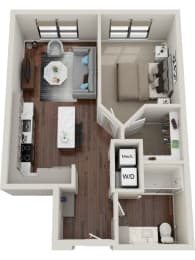 Waterford Bluffs Apartments A5 Floor Plan
