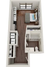 Waterford Bluffs Apartments S1 Floor Plan
