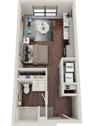 Waterford Bluffs Apartments S2 Floor Plan