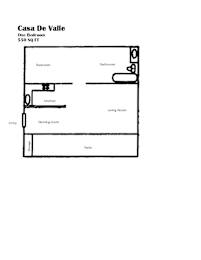 a schematic diagram of the casa de vale floor plan