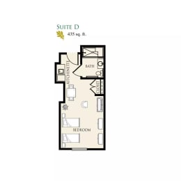 floor plan  the suites at city center apartments  at Arbor Oaks at Tyrone, St. Petersburg