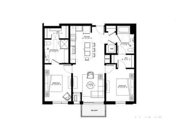 Floor Plan  a black and white floor plan of a house