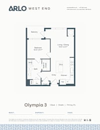 Floor Plan  A floor plan for a property by Arlo West End.
