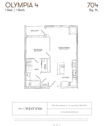 Floor Plan  a floor plan of a unit with a bedroom and a bathroom