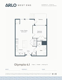 Floor Plan  A floor plan for a property by Arlo West End.