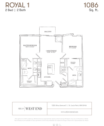 Floor Plan  a floor plan of a unit with a bedroom and a bathroom