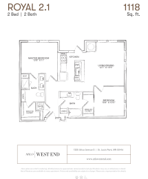 Floor Plan  a floor plan of a bedroom apartment with a bathroom and a closet