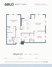Floor Plan  A floor plan for a property by Arlo West End.