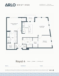 Floor Plan  A floor plan for a property by Arlo West End.