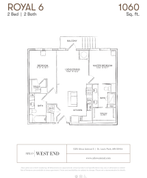 Floor Plan  a floor plan of a unit with a bedroom and a bathroom