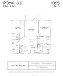 Floor Plan  a floor plan of a bedroom apartment with a bathroom and a closet