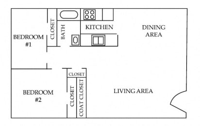  Floor Plan Two Bedroom B