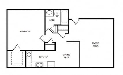  Floor Plan ONE BEDROOM