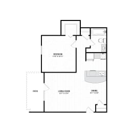 Floor Plan  Fern Parc Apartments Homes in Huntsville Alabama