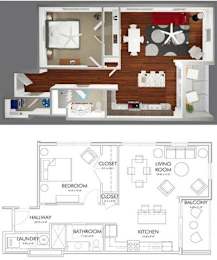 A1E Floor Plan at 20 Midtown, Birmingham, AL, 35233