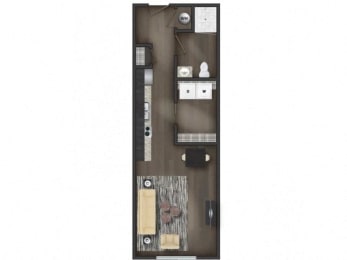 Floor Plan  Flats on 4th Apartment Homes in Birmingham Alabama