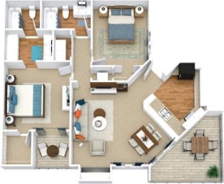 Floor Plan  Avenues of Inverness Apartment Homes Birmingham Alabama