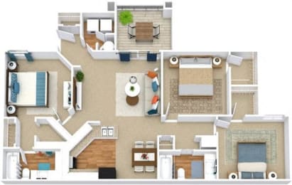 Floor Plan  Avenues of Inverness Apartment Homes Birmingham Alabama