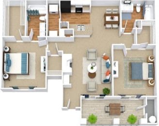 Floor Plan  Avenues of Inverness Apartment Homes Birmingham Alabama