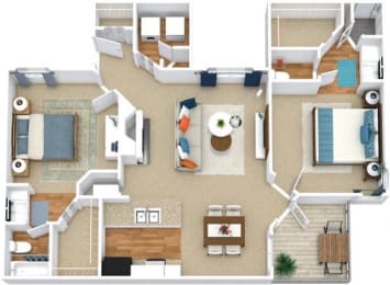 Floor Plan  Avenues of Inverness Apartment Homes Birmingham Alabama
