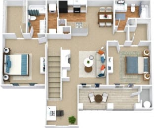 Floor Plan  Avenues of Inverness Apartment Homes Birmingham Alabama