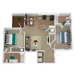 Floor Plan  Avenues of Inverness Apartment Homes Birmingham Alabama