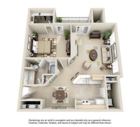 Floor Plan  Avenues of Lakeshore Apartments Birmingham Alabama