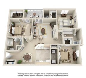 Floor Plan  Avenues of Lakeshore Apartments Birmingham Alabama