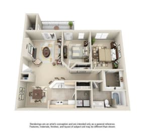 Floor Plan  Avenues of Lakeshore Apartments Birmingham Alabama