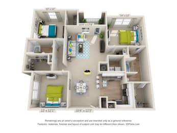 Floor Plan  The Oxmoor Apartments Homes in Birmingham Alabama