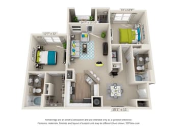 Floor Plan  The Oxmoor Apartments Homes in Birmingham Alabama