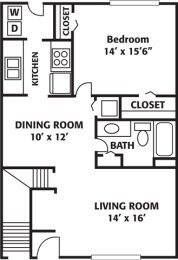 Floor Plan  Ascent Jones Valley Apartment homes Huntsville Alabama