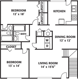 Floor Plan  Ascent Jones Valley Apartment homes Huntsville Alabama