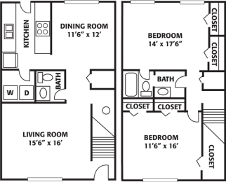 Floor Plan  Ascent Jones Valley Apartment homes Huntsville Alabama