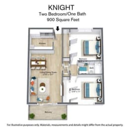 Floor Plan  Kingswood Apartments Townhome Home in Mobile Alabama