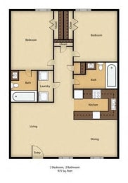 Floor Plan  Bexley Ridge Apartment Homes Mobile Alabama