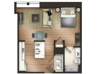 Floor Plan  The Tower Apartment Homes Tuscaloosa Alabama