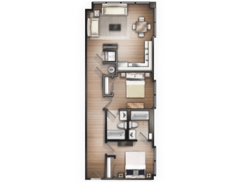 Floor Plan  The Tower Apartment Homes Tuscaloosa Alabama