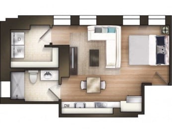 Floor Plan  The Tower Apartment Homes Tuscaloosa Alabama