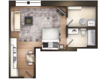 Floor Plan  The Tower Apartment Homes Tuscaloosa Alabama