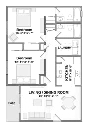 Floor Plan  Arbor Place Apartments Homes in Opelika Alabama