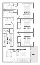 Floor Plan  Arbor Place Apartments Homes in Opelika Alabama