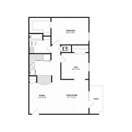 Floor Plan  Fern Parc Apartments Homes in Huntsville Alabama