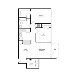 Floor Plan  Fern Parc Apartments Homes in Huntsville Alabama