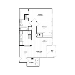 Floor Plan  Fern Parc Apartments Homes in Huntsville Alabama