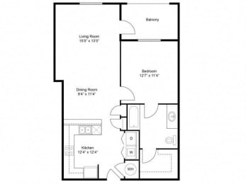 Floor Plan  Flats on 4th Apartment Homes in Birmingham Alabama